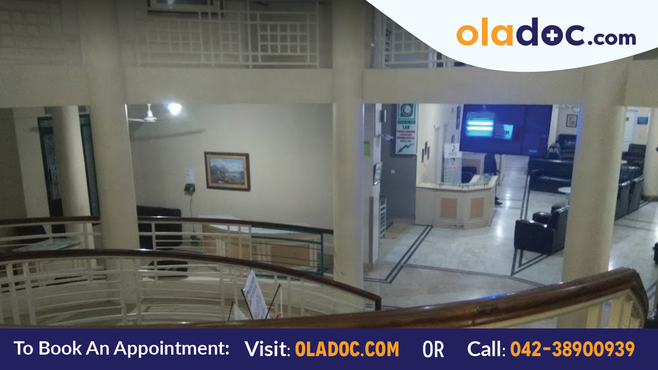 Lobby at Surgimed Hospital lahore